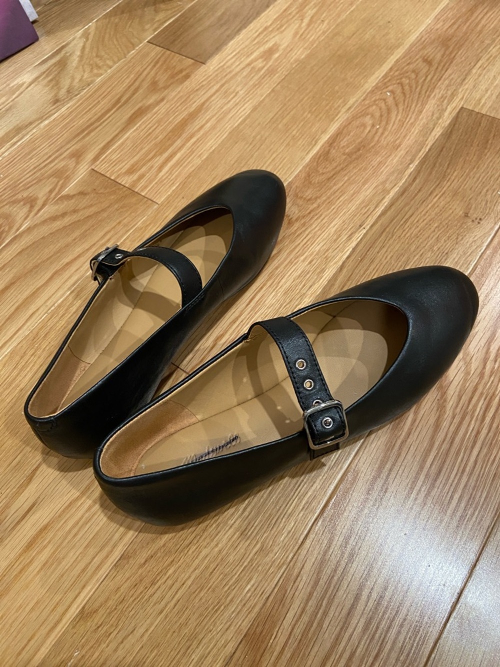 Madewell The Remy Mary Jane Black Leather Ballet Flat 8